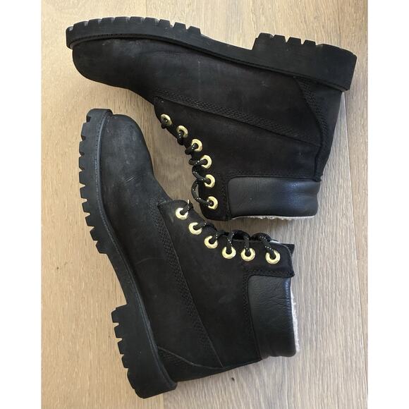 Timberland X Champion 6” Shearling Black Size 5 Collaboration Velvet 9 Nubuck main image 5